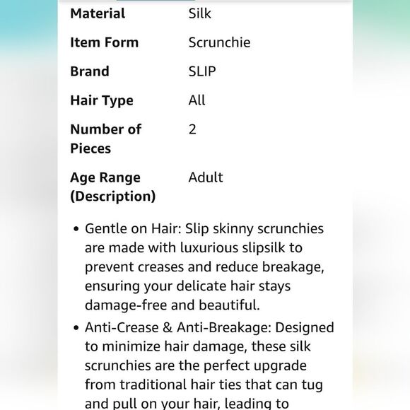 Slip Cindy Duo Skinny Scrunchies - Picture 9 of 11